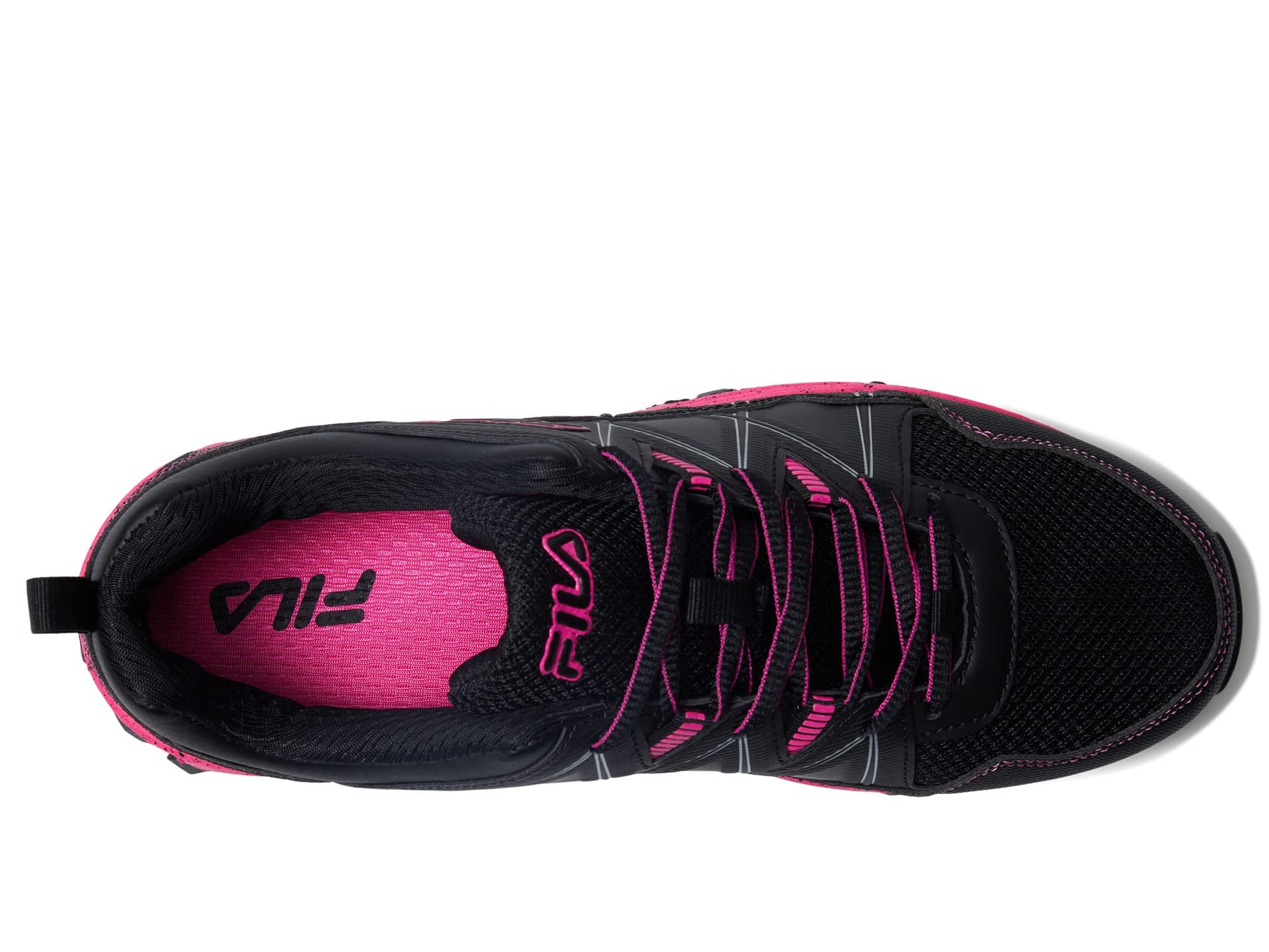 Fila at Peake 24 TN Black/Pink Glo/Metallic Silver 6.5 B (M)