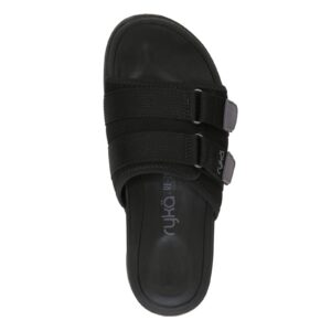 Ryka Women's Tribute Recovery Slide Sandal Black 10 M