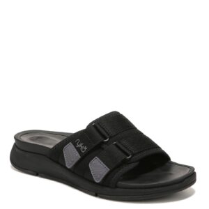 Ryka Women's Tribute Recovery Slide Sandal Black 10 M