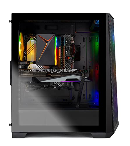 Skytech Gaming Skytech Chronos Gaming PC Desktop – Intel Core i5 12600K 3.7 GHz, NVIDIA RTX 3080, 1TB NVME SSD, 16GB DDR4 RAM 3200, 850W Gold PSU, 11 AC Wi-Fi, Windows 11 Home 64-bit