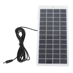 solar panel, 5w 12v portable high efficiency solar module polycrystalline solar power panel with dc interface, energy saving solar charger panel for emergency lights, small solar energy systems