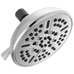 delta faucet 8-spray chrome shower head, delta shower head chrome, showerheads, 2.5 gpm flow rate, chrome 75898