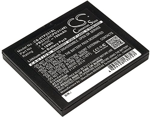 LGJHYJGH 700mAh Li-ion Replacement Battery for Pringo P231, Pringo P231 Photo Printer PB231, PB231(2ICP5/31/48)