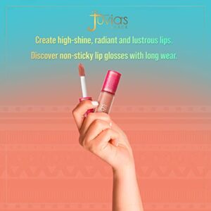 Juvia's Place Lip Gloss Reflect Kiss Me,Soft Rosy Baby Pink,Smooth and Creamy, Long Lasting Non-Sticky, Luscious High Shine Glow,16 oz,