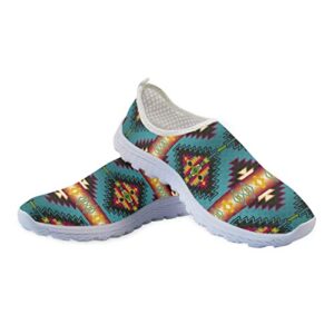 scrawlgod women walking shoes southwest navajo native american print casual breathable running tennis shoes flat sneakers