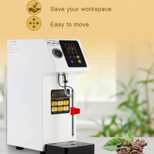 Moonshan Commercial Steam Milk Frother Fast Heating Milk Steamer Machine Boiler Quick Button Electric Fully-Automatic Coffee Foam Maker Frothing Machine for Coffee, Milk, Bubble Tea, Milk Tea