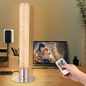 floor lamp for living room,rgb corner lamp works with remote, 16 color changing and creative diy mode, stylish crystal floor light for bedroom living gaming room