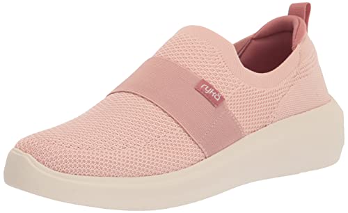 Ryka Women's Astrid Knit Slip On Sneaker Pink 10 W