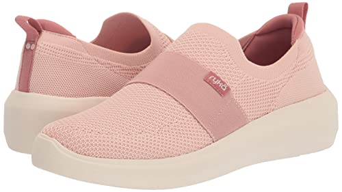 Ryka Women's Astrid Knit Slip On Sneaker Pink 10 W