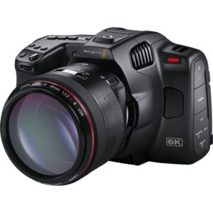 Blackmagic Design Pocket Cinema Camera 6K G2 (CINECAMPOCHDEF6K2) + Canon EF 50mm Lens (0570C002) + 64GB SF-G Tough Card + NP-F550 Battery Pack + Filter Kit + Telephoto Lens + Bag + More