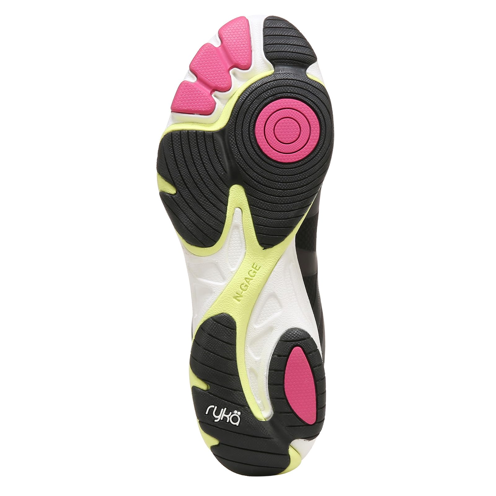 Ryka Women's Influence Cross Trainer Black/Green/Pink 8 M