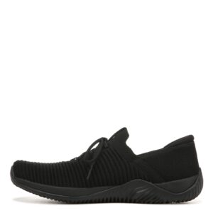 ryka womens echo knit fit slip-on sneaker, black, 11 us