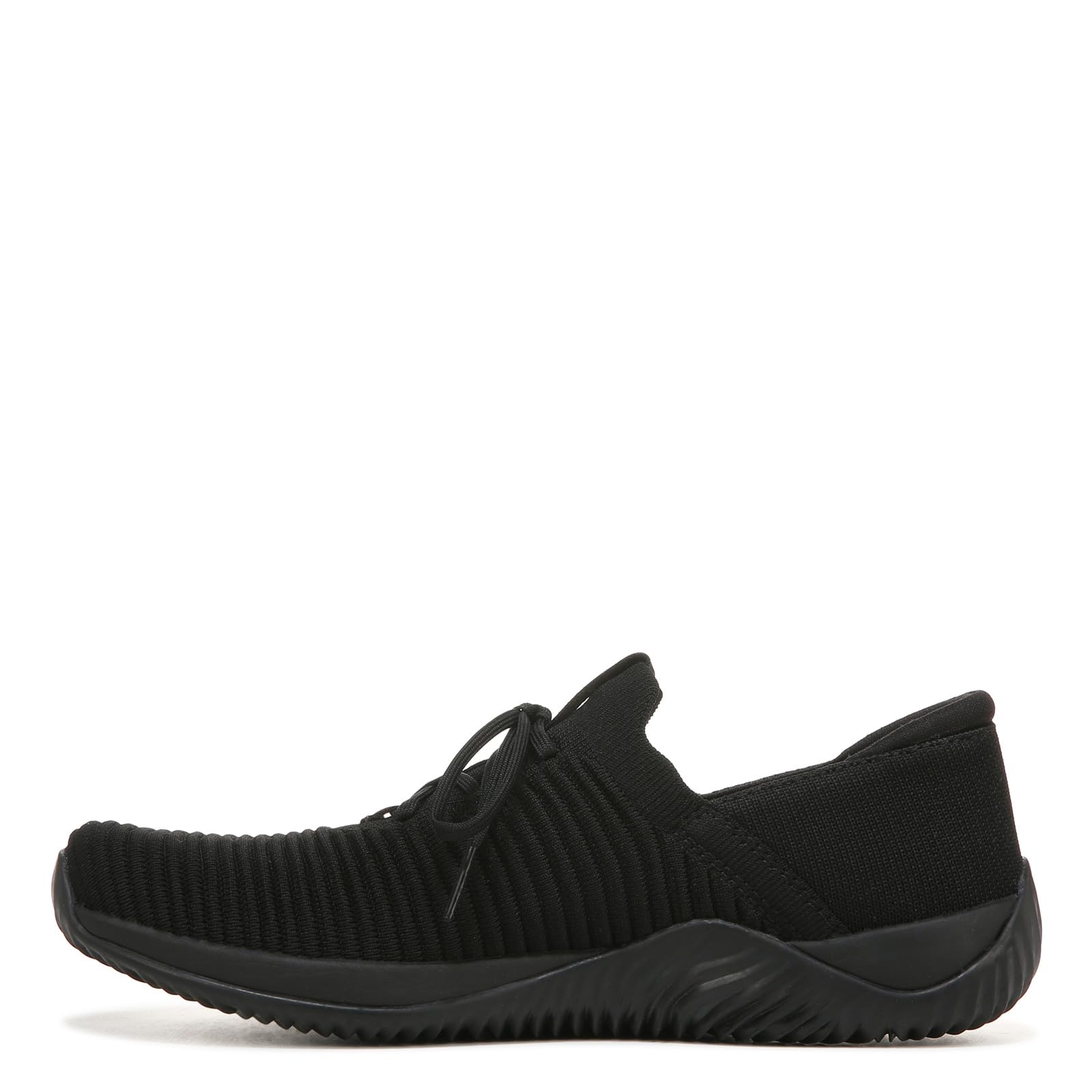 Ryka Womens Echo Knit Fit Slip-on Sneaker, Black, 11 US