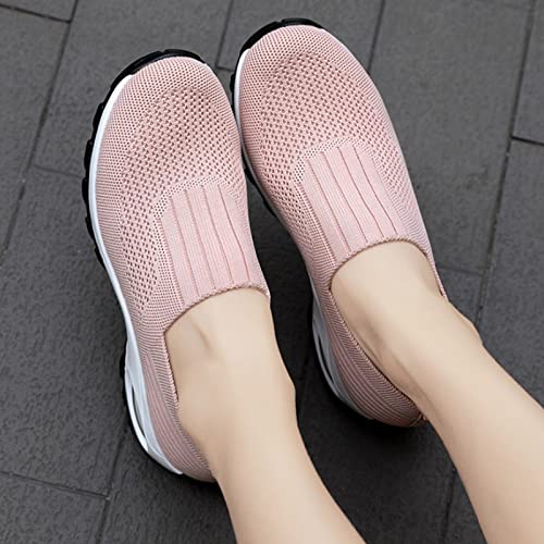 STUNAHOME Womens Slip-On Orthopedic Walking Shoes Non Slip Sole Breathable Mesh and Comfort Cushioning Sporty and Lightweight Sneakers for Women