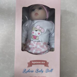 kgniess me Lifelike Reborn Baby Dolls - 22 Inches Realistic Reborn Girl Doll Soft Vinyl Newborn Baby Doll That Look Real, Best Toy for Kids Ages 3+