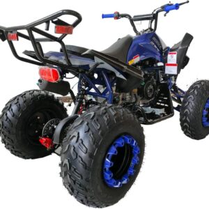 HHH 200cc Sports Quad ATV with LED Headlights Automatic Transmission with Reverse, Big 23"/22" Tires! (Red, Factory Package)