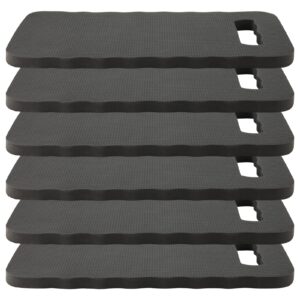 mahiong 6 pack garden kneeling pads, foam thick knee pad, kneeler mat for long gardening hours, yoga, prayer and exercise 16 x 7 x 1 inch, black
