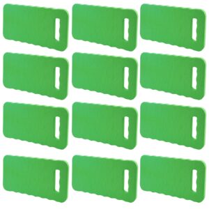 pingeui 12 pack 16 x 8 inches green garden kneeling pad, thick garden kneeler pad kneeling mat, garden knee cushion for gardening floor cleaning yoga exercise