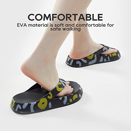 utune Cloud Flip Flops for Women and Men Summer Beach Slides Pillow Soft Recovery Thong Sandals with Arch Support Outdoor Rubber Slides With Thick Cushion