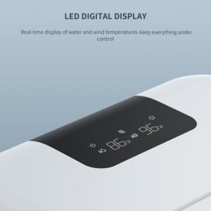 LEIVI Smart Toilet with Built-in Bidet Seat, Tankless Toilet with Auto Lid Opening, Closing and Flushing, Heated Seat, Digital Display, Remote Control, Elongated