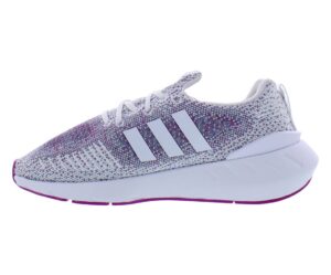 adidas women's swift run 22 sneaker, future white/vivid pink, 8.5 m us