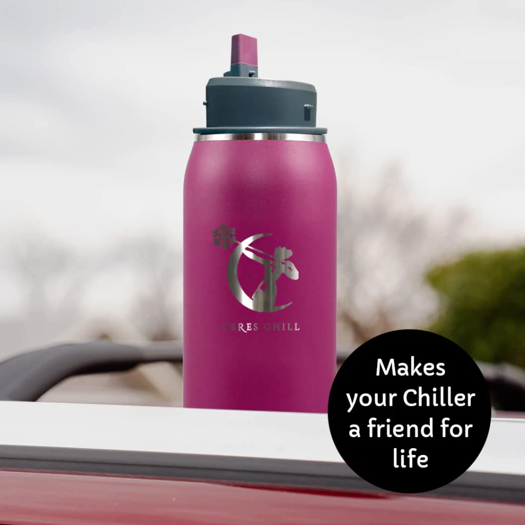 Straw Top Sipping Lid for Breastmilk Chiller Storage Container by CERES CHILL - Convert Your Breastmilk Chiller into a Thermos to Use Forever