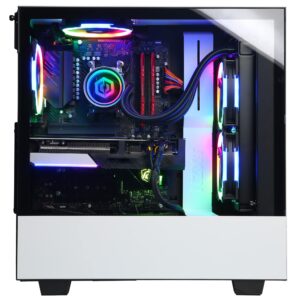 CyberpowerPC Gamer Supreme Liquid Cool Gaming PC, AMD Ryzen 9 7900X 4.7GHz, GeForce RTX 4080 16GB, 32GB DDR5, 1TB NVMe SSD, 2TB HDD, WiFi Ready & Win 11 Home (SLC8318A3), White