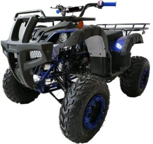200cc atv quad youth atvs big size adult quad fully automatic with reverse 4 wheeler model crt 200-1 (bold blue color)