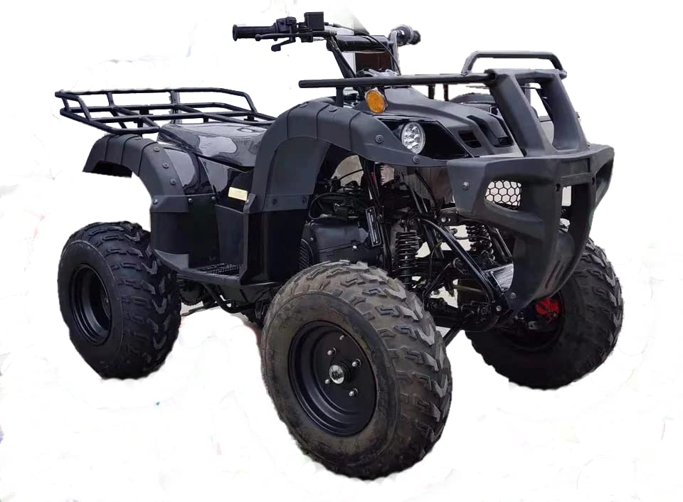 200cc ATV Quad Youth ATVs Big Size Adult Quad Fully Automatic with Reverse 4 Wheeler Model CRT 200-1 (Bold Blue Color)