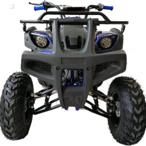 200cc ATV Quad Youth ATVs Big Size Adult Quad Fully Automatic with Reverse 4 Wheeler Model CRT 200-1 (Bold Blue Color)