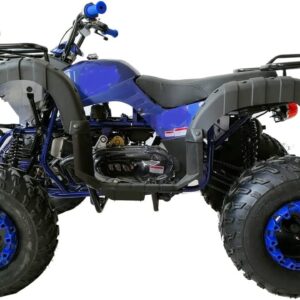 200cc ATV Quad Youth ATVs Big Size Adult Quad Fully Automatic with Reverse 4 Wheeler Model CRT 200-1 (Bold Blue Color)