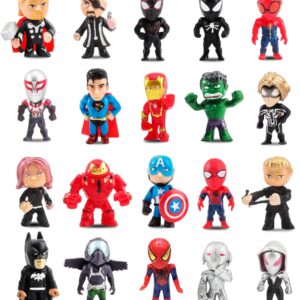 20 Pieces Hero Action Figures Sets, Mini Action Figures for Boys Toys, Birthday Party Gifts Cupcake Toppers Decoration