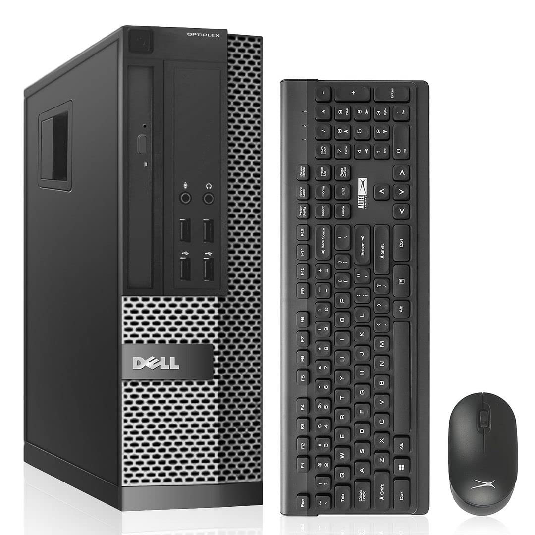 Dell OptiPlex 9010 Refurbished Desktop Computers i7 3.4GHz, 32GB Ram New 1TB SSD, AC7260 Built-in WiFi Ready, HDMI Dual 4K Monitor Support, Windows 10 Pro, Altec Wireless Keyboard Mouse (Renewed)