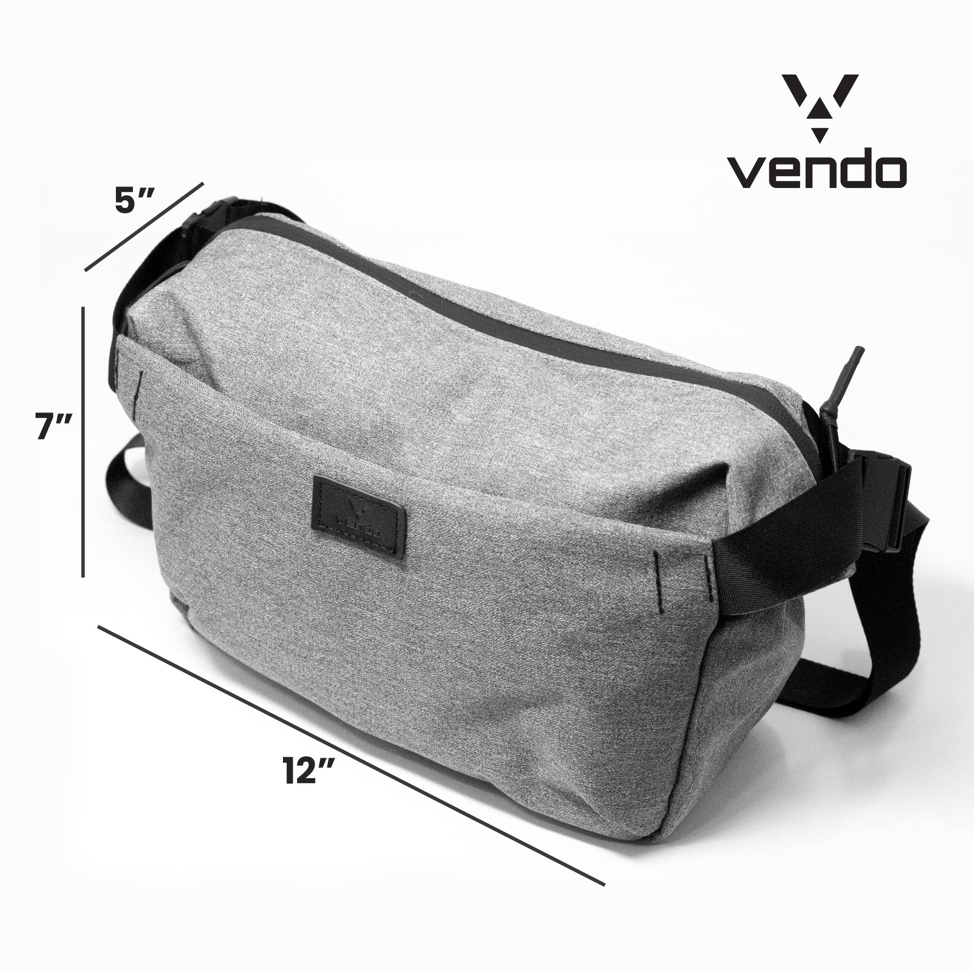 Vendo Sling Bag I Crossbody Mini Sling Bag For Men & Women I Lightweight Strap Shoulder Bag I 100% Recycled Woven Fabric I Water-Resistant & Lather Free | Travel Friendly Small Sling Bag For Men