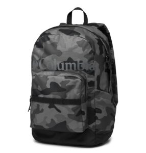 columbia unisex zigzag 22l backpack, black mod camo, one size