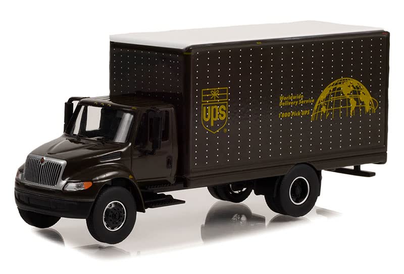 Greenlight 33240-B H.D. Trucks Series 24-2013 International Durastar Box Van - United Parcel Service (UPS) 'Worldwide Delivery Service' 1:64 Scale Diecast