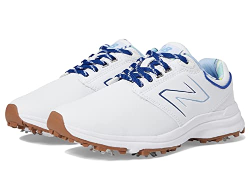 New Balance Women's Brighton Golf Shoes, White, 8 Wide