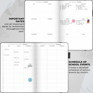 Clever Fox Teacher Planner – School Year Planner with Calendars & Lesson Plans – Teacher Plan Book for Classroom & Homeschool Organization - Undated, A5 Size, Hardcover (Black)