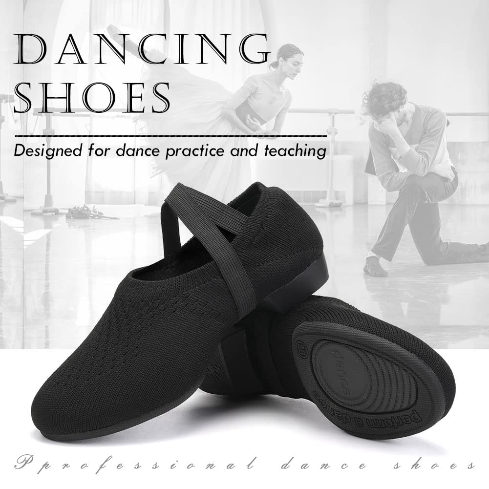 TINRYMX Womens Latin Dance SHOS Closed Toe Ballroom Salsa Tango Teaching Practice Dancing Shoes,US 7