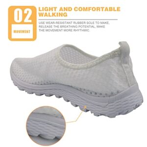 Upetstory Christmas Santa Claus Sneakers for Women Teen Girls Slip On Walking Shoes Runing Jogging Shoes Comfortable Active Athletic Tennis Trainers Outdoor Sports Beach Loafer Xmas Gifts