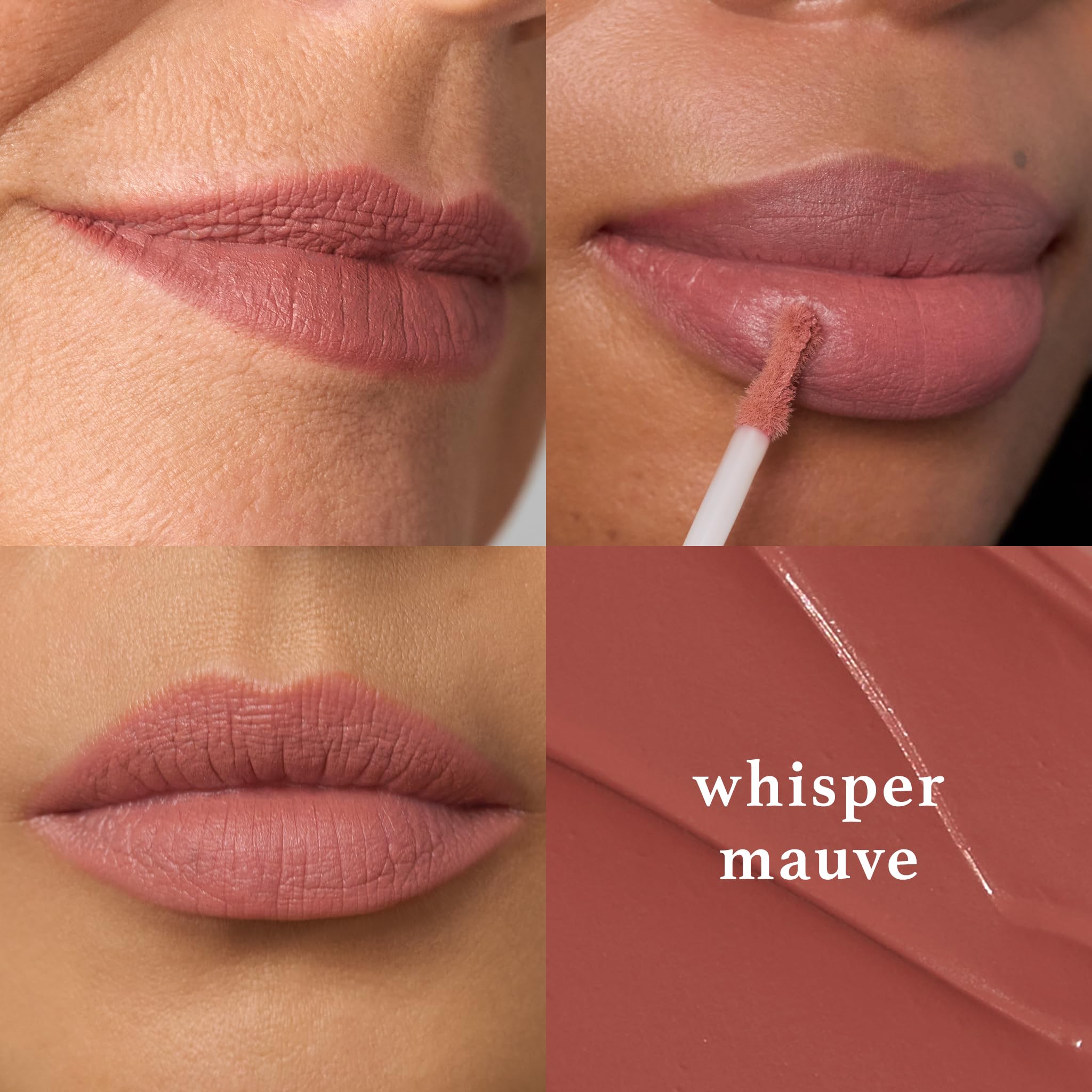 Julep It's Whipped Matte Lip Mousse - Whisper Mauve - Long-Lasting Liquid Lipstick - Non-Drying Velvety Finish - Moisturizing Shea Butter