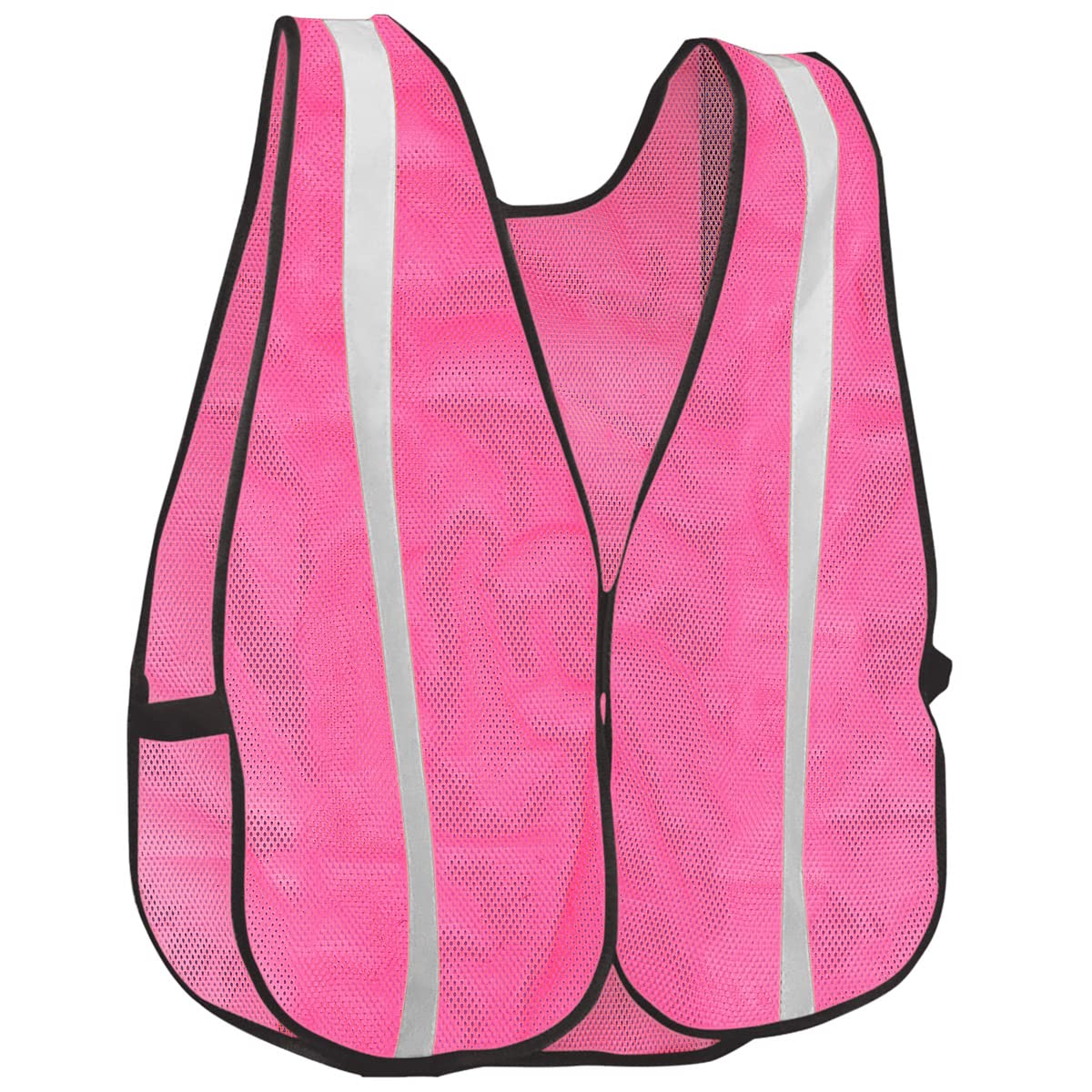 KAYGO Reflective High Visibility Safety Vest, KG0008-10 Silver Stripe, for Men and Women, Pack of 1(Pink)