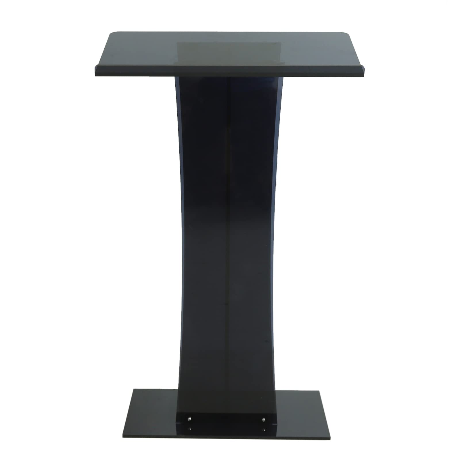 CNCEST Acrylic Podium Podium Stand Church Pulpit Acrylic Podium Stand Clear Podium Lecterns Lectern Podium Stand Board Pulpit School(Black one)