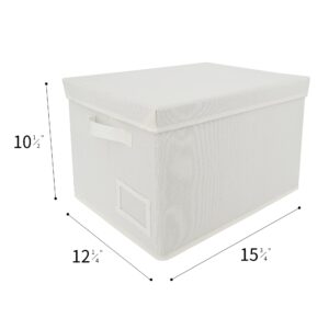 GRANNY SAYS Bundle of 3-Pack Lidded Closet Storage Bins & 3-Pack Rectangle Storage Bins with Lids