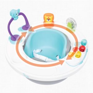 Smart Steps Explore N’ Play 5-in-1 Activity to Booster Seat with STEM Toys, Blue Safari Fun