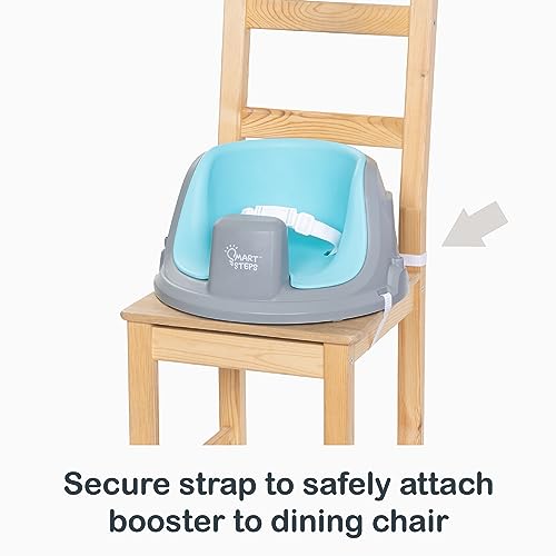 Smart Steps Explore N’ Play 5-in-1 Activity to Booster Seat with STEM Toys, Blue Safari Fun