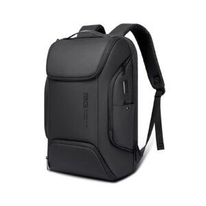 ozuko business smart laptop backpack men's anti-theft backpack 15.6 inch laptop bag weekender carry on backpack (black a)