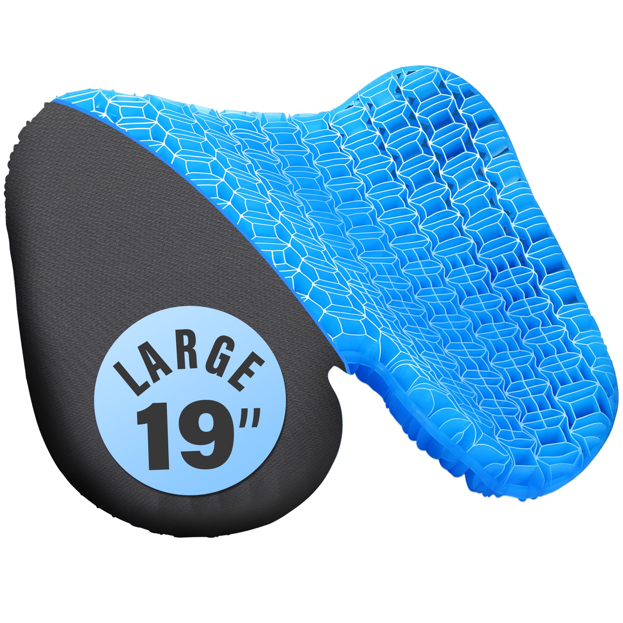 TITIROBA Gel Seat Cushions (Super Large) U-Shaped Soft Chair Pad with Non-Slip Cover for Hemorrhoids Tailbone Pain Pressure Relief Office Products Car Desk Wheelchair Pregnancy Yoga