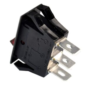 HQRP Red Lighted Rocker Switch ON OFF Compatible with Great Northern Princeton Popper Popcorn Machine NF1044