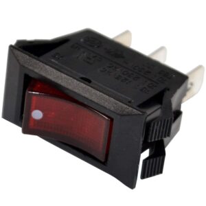 HQRP Red Lighted Rocker Switch ON OFF Compatible with Great Northern Princeton Popper Popcorn Machine NF1044